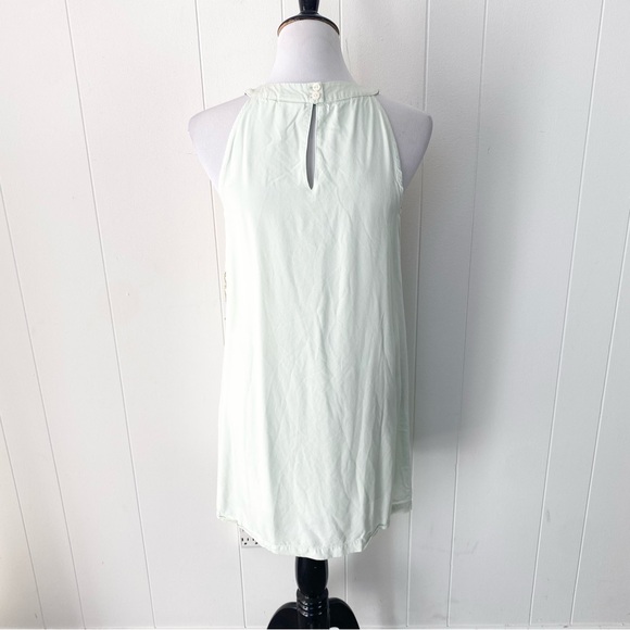 Spartina 449 Kieran Green Mist Halter Dress Embroidered Floral Size Small - Picture 7 of 12